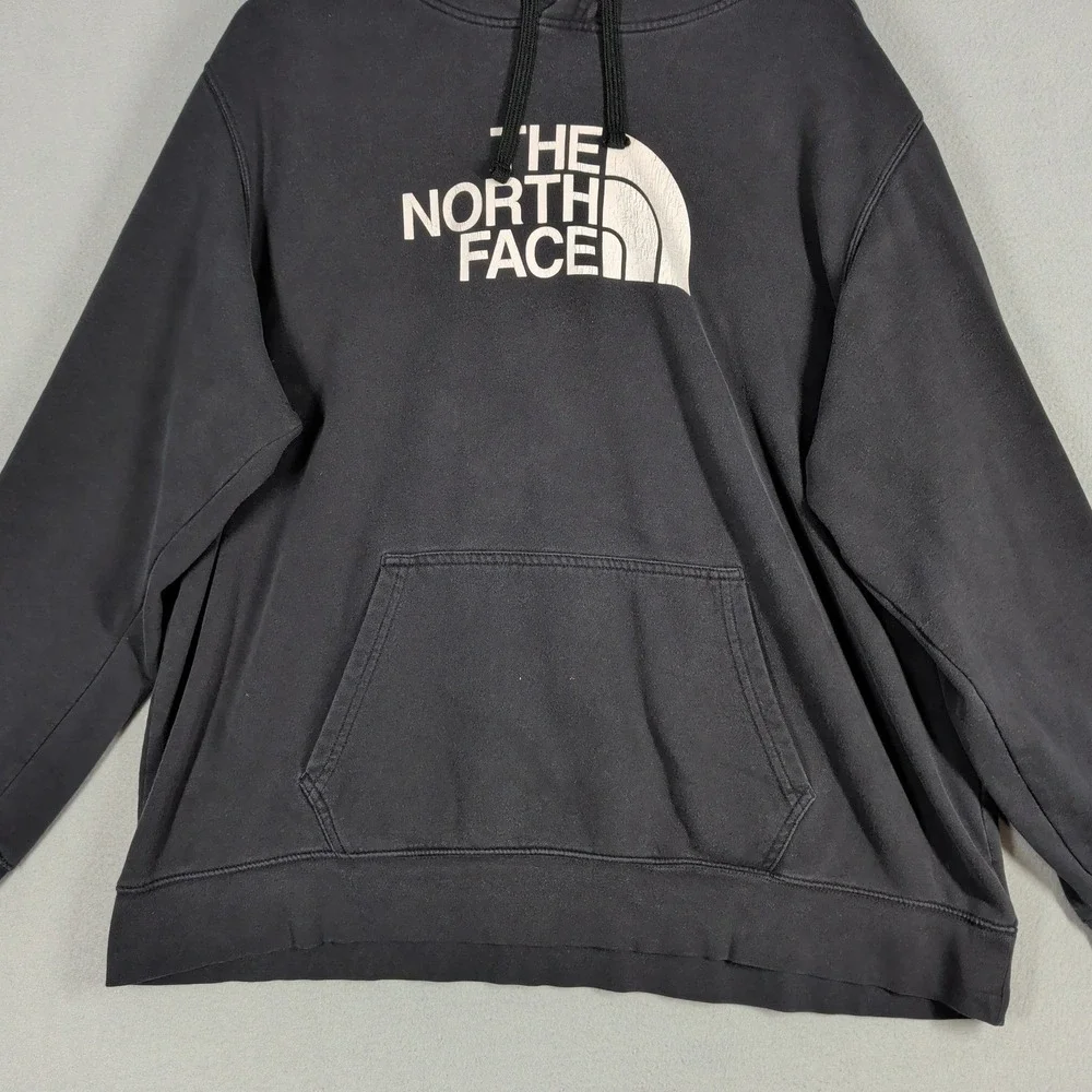 The North Face Hoodie Mens XXL Black Half Dome Logo Pullover Sweatshirt Outdoor‎